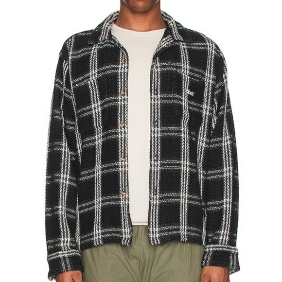 💥B2G1 FREE OBEY Wes Woven Shirt in Black Multi, Retail $115, SIZE S & M - Picture 6 of 13